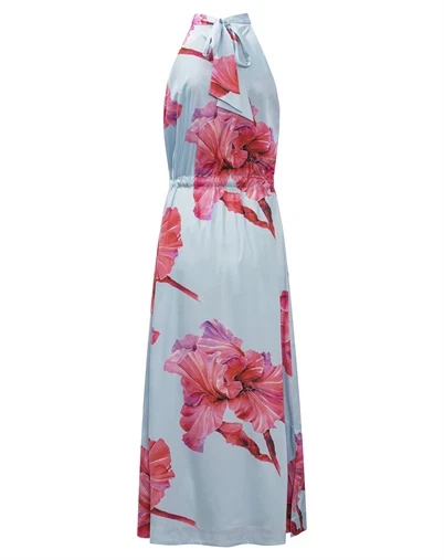 Karmamia Copenhagen - Layla Kjole - Fuchsia Maxi Flower